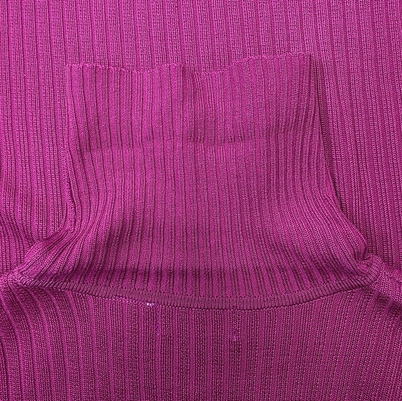 Liz Claiborne Collection Turtle Neck Sleeveless Silk Hot Pink Top Size Small - Picture 16 of 16